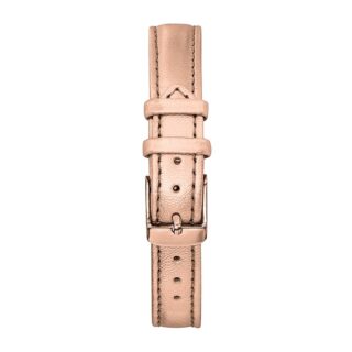 Menthe à l’eau - Bracelet Femme 16 mm Cuir Véritable Rose Doré boucle rose dorée
