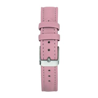 Menthe à l’eau - Bracelet Femme 16 mm Cuir Véritable Rose Pastel boucle chromée