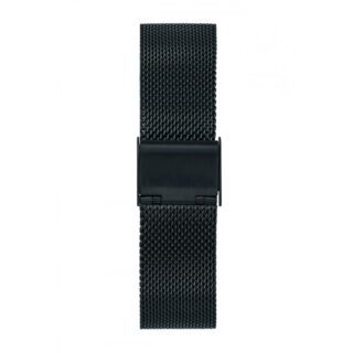 Menthe à l’eau - Bracelet Femme 16 mm maille milanaise noire
