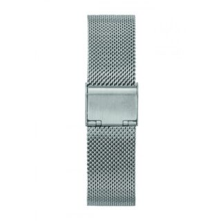 Menthe à l’eau - Bracelet Homme 20 mm Maille Milanaise chromée