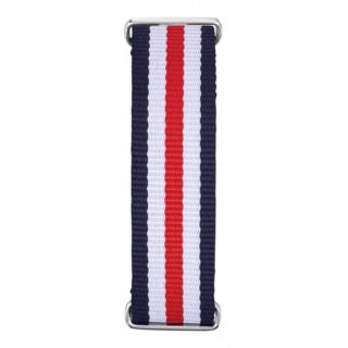 Menthe à l’eau - bracelet Homme SILVER bleu blanc rouge fin