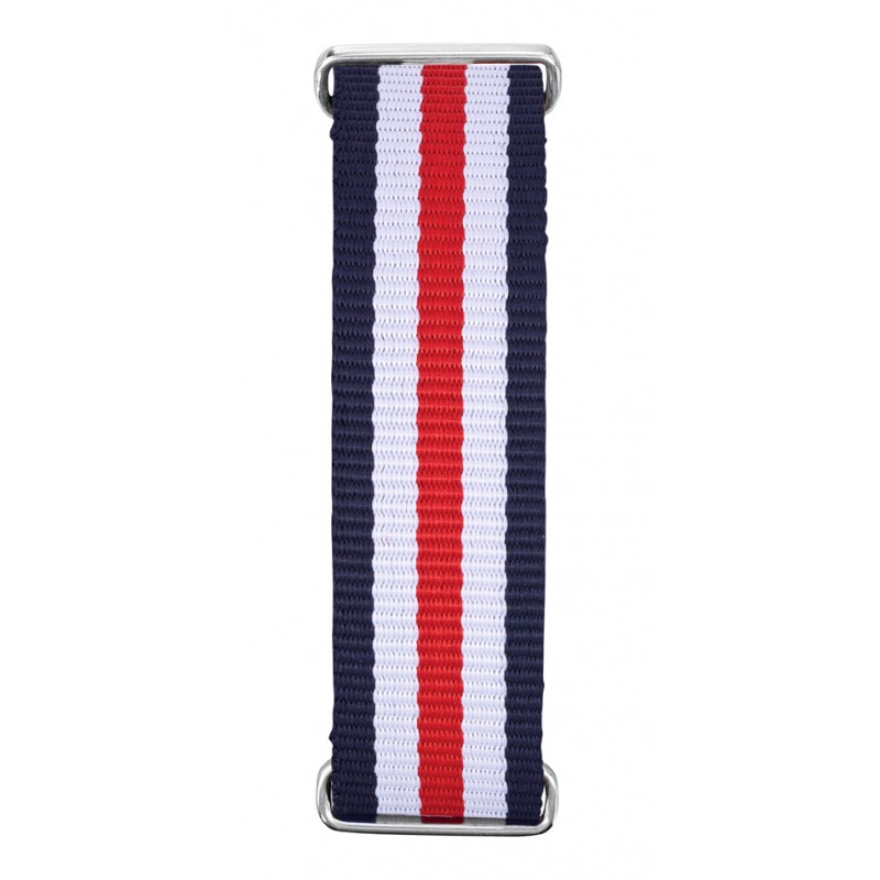 bracelet homme silver bleu blanc rouge fin Menthe à l'eau - bracelet Homme SILVER bleu blanc rouge fin – Rouge