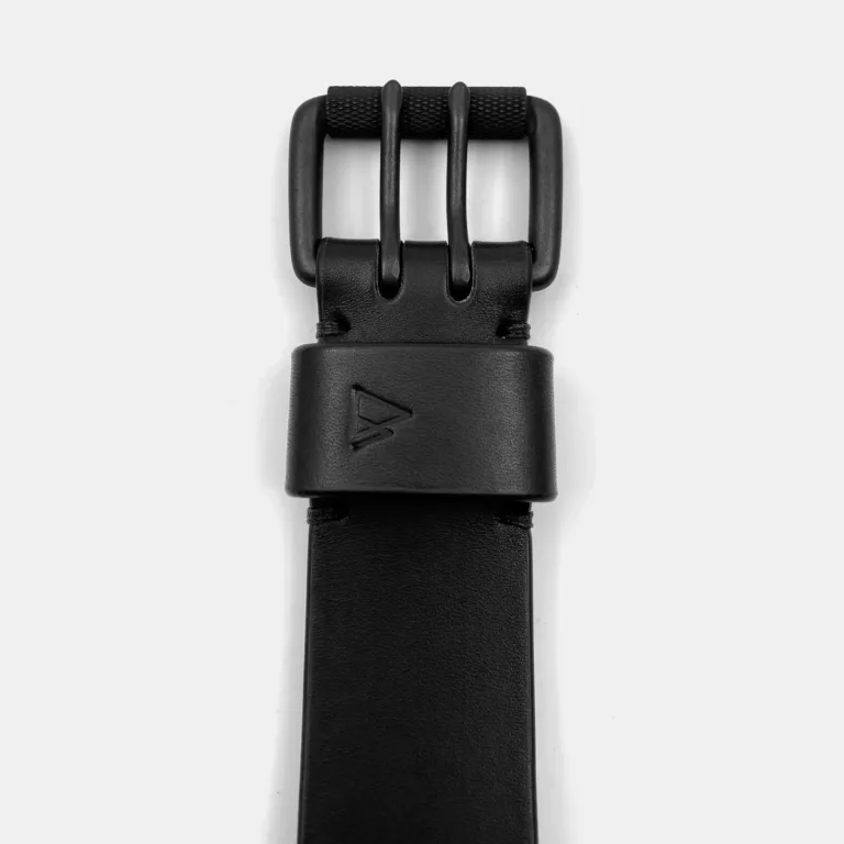 Darksails - Ceinture Cuir Noir Sur-Mesure