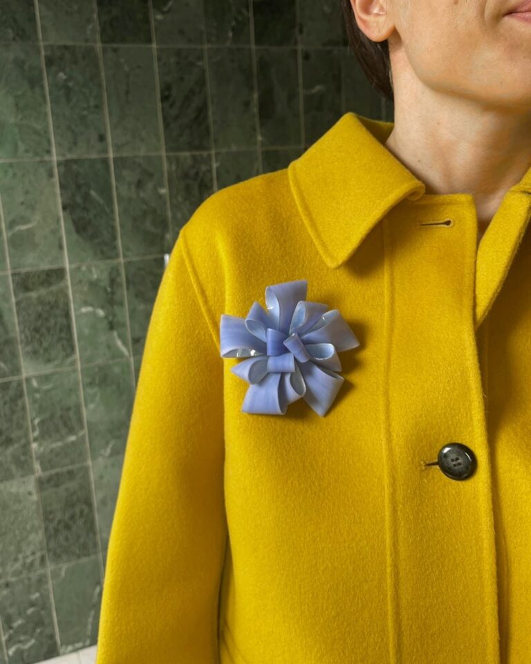 Ciléa Bijoux - Broche Ambre – Bleuet