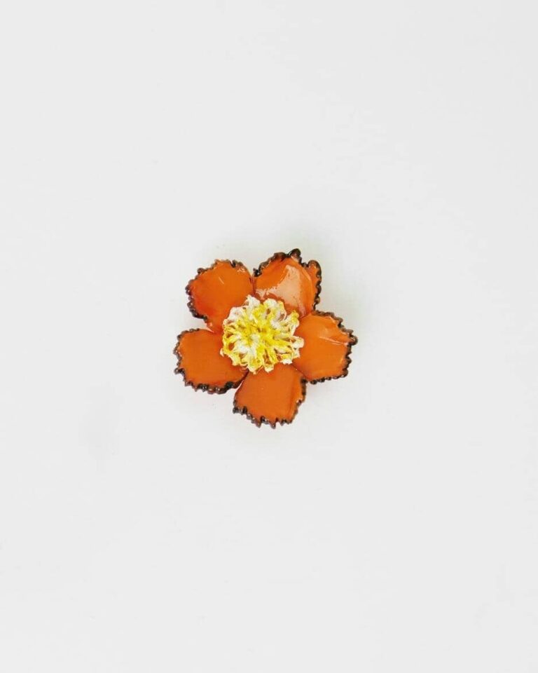 Ciléa Paris - Pin’s fleur Tuba – Vert