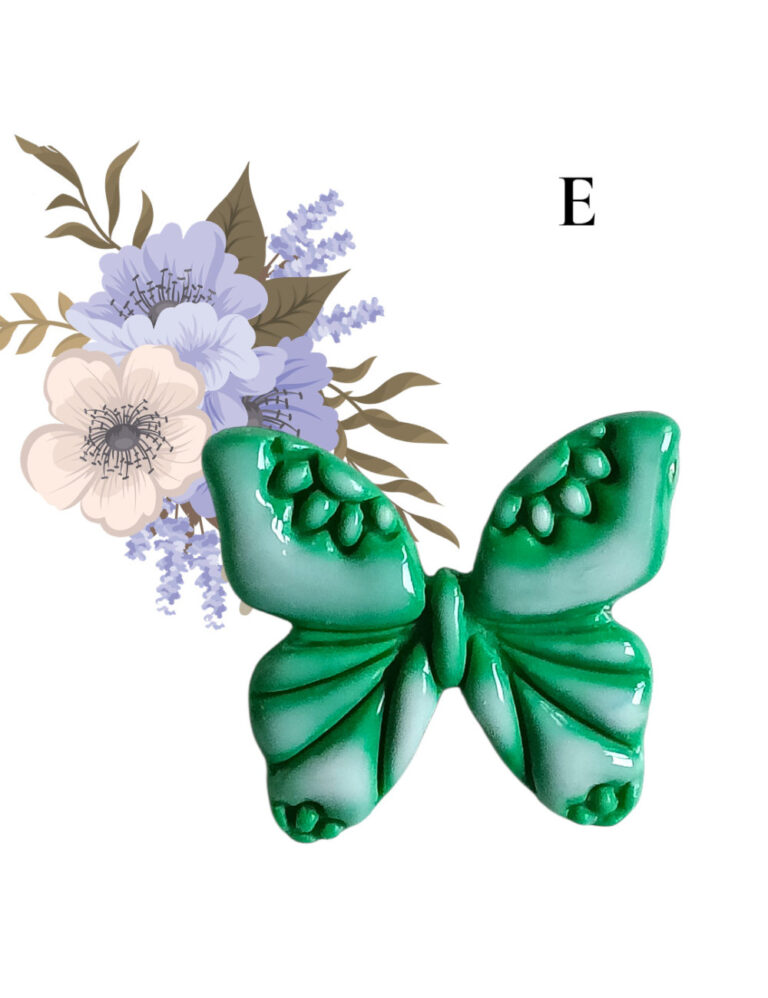 L’Atelier de Patricia - Broches- papillon – Bleu et rose