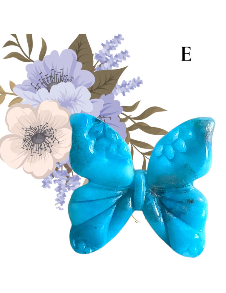 L’Atelier de Patricia - Broches- papillon – Bleu et rose