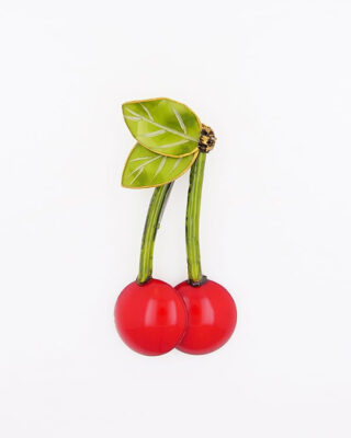 Ciléa Paris - Broche fruit Cerise  Grand