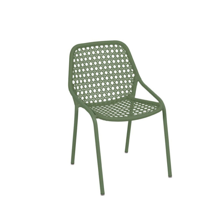 FERMOB - Chaise de repas FERMOB Croisette en métal et polyéthlène - 4 coloris