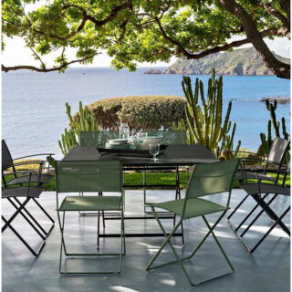 Fermob - Chaise pliante de repas FERMOB Plein air en métal – 9 coloris