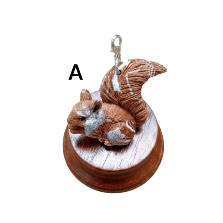 L’Atelier de Patricia - Charms breloque écureuil marron – Marron clair