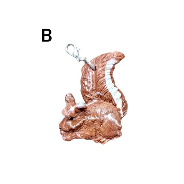 L’Atelier de Patricia - Charms breloque écureuil marron – Marron clair