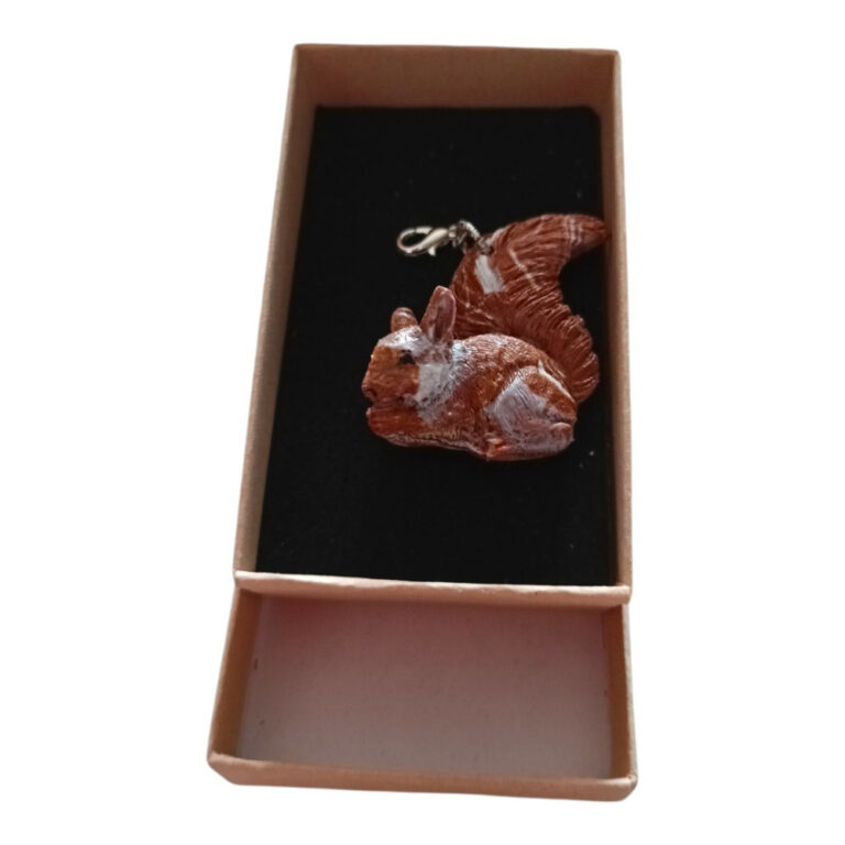 L’Atelier de Patricia - Charms breloque écureuil marron – Marron clair