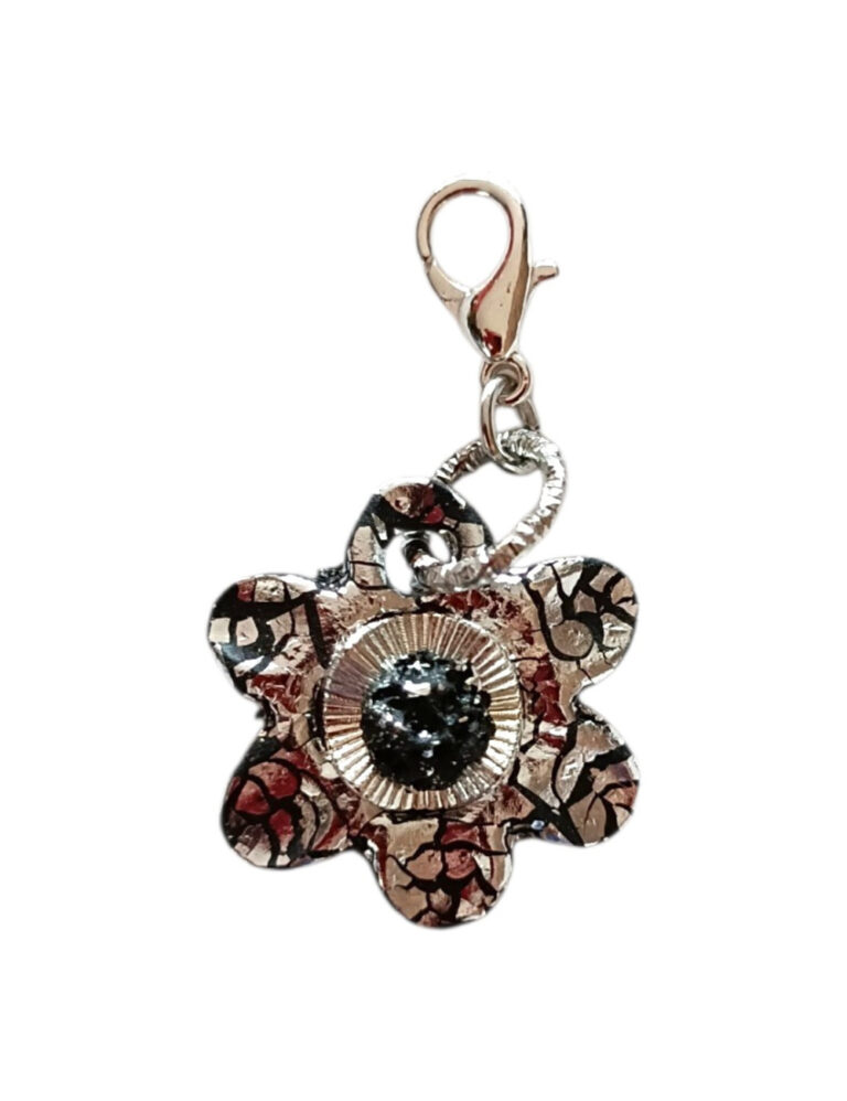 L’Atelier de Patricia - Charms breloque – Gris paillettes