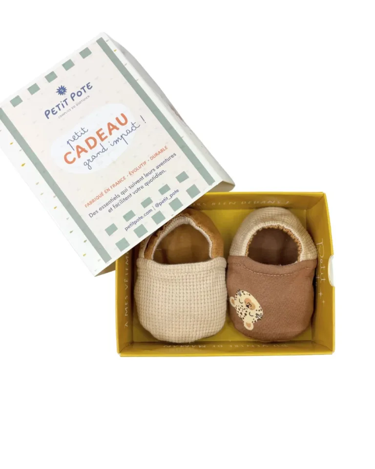 Petit Pote - Chaussons bébé souples – Léo / 20-22