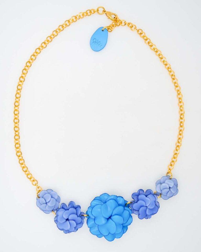 Ciléa Paris - Collier Géranium - Petit – Bleu