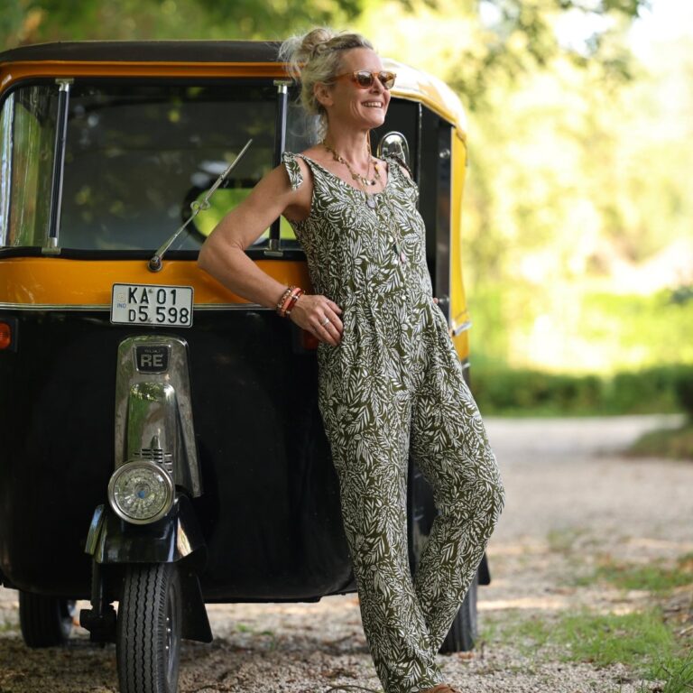 Quintessence - Combinaison LOUNA - Crêpe de viscose herbier kaki – XXL