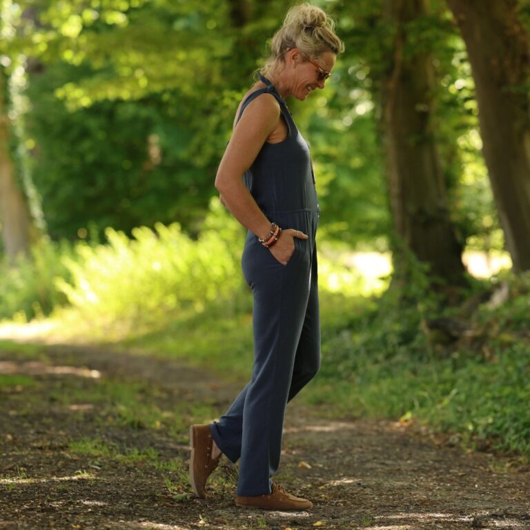 Quintessence - Combinaison LOUNA - Lin stone bleu grisé – XXL