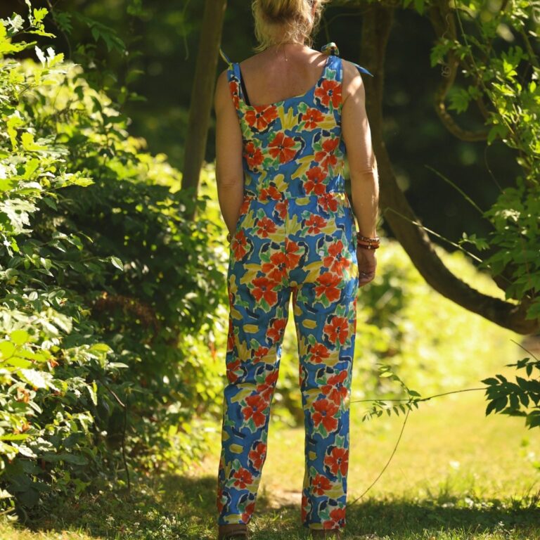 Quintessence - Combinaison LOUNA - Satin de coton jardin solaire – XXL