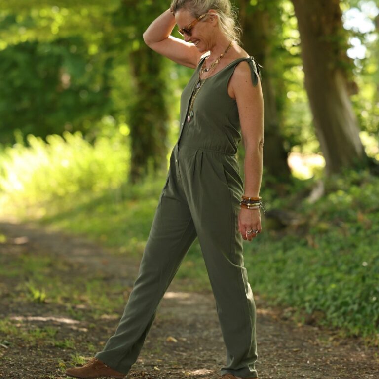 Quintessence - Combinaison LOUNA - Viscose/lin kaki – XXL