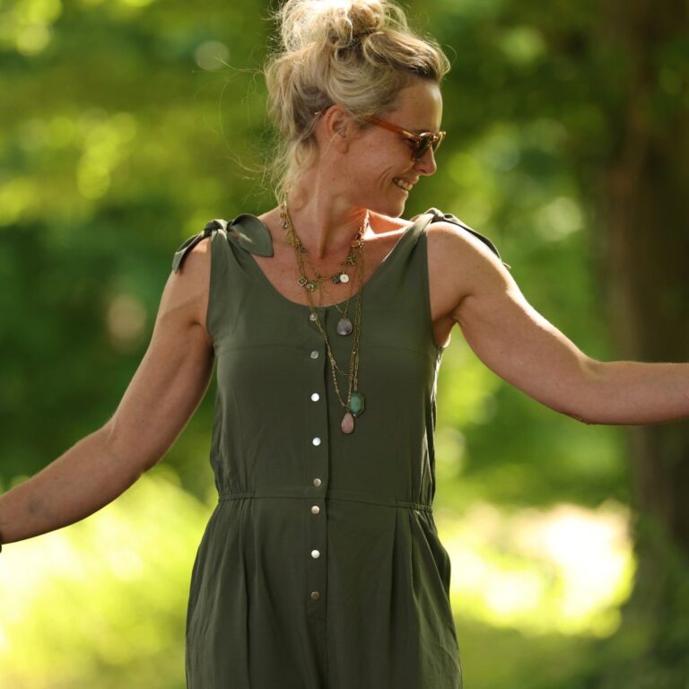 Quintessence - Combinaison LOUNA - Viscose/lin kaki – XXL