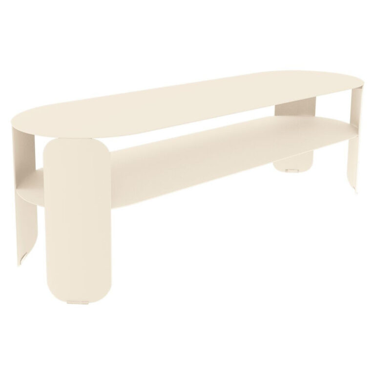 FERMOB - Console basse rectangulaire FERMOB Bebop 120x40cm en métal - 25 coloris