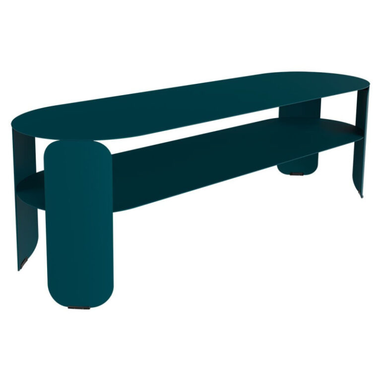 FERMOB - Console basse rectangulaire FERMOB Bebop 120x40cm en métal - 25 coloris