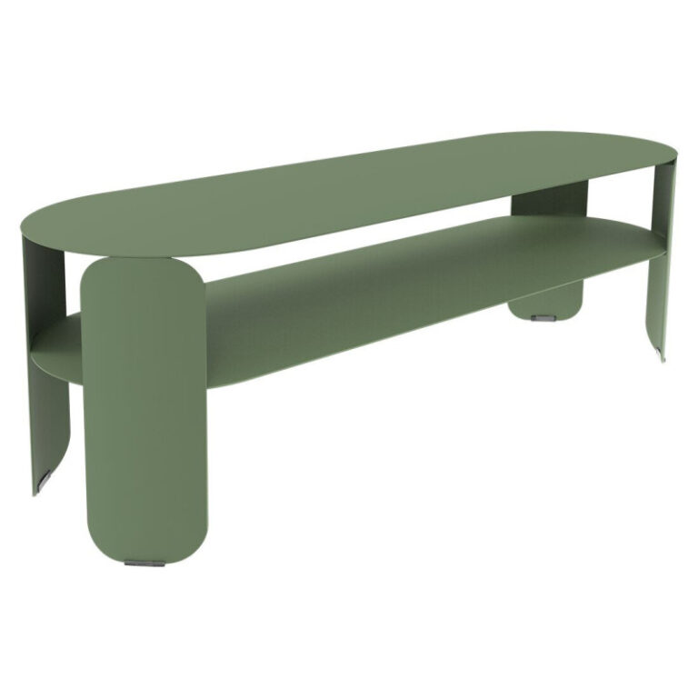 FERMOB - Console basse rectangulaire FERMOB Bebop 120x40cm en métal - 25 coloris