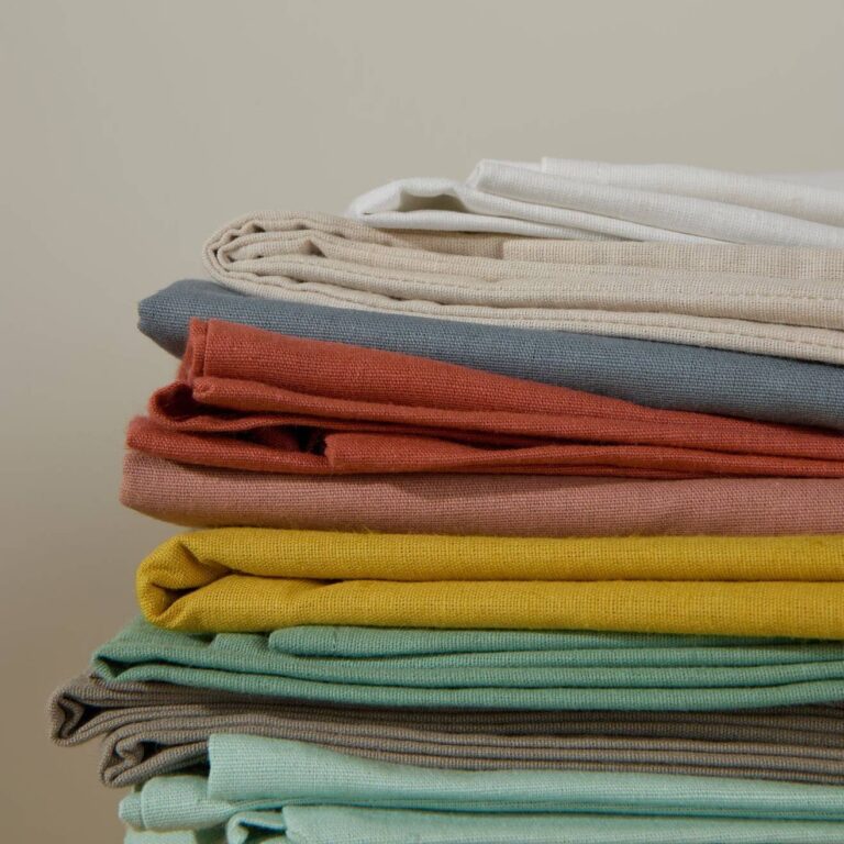 CAMIF SIGNATURE - Drap plat coton lin Valentine