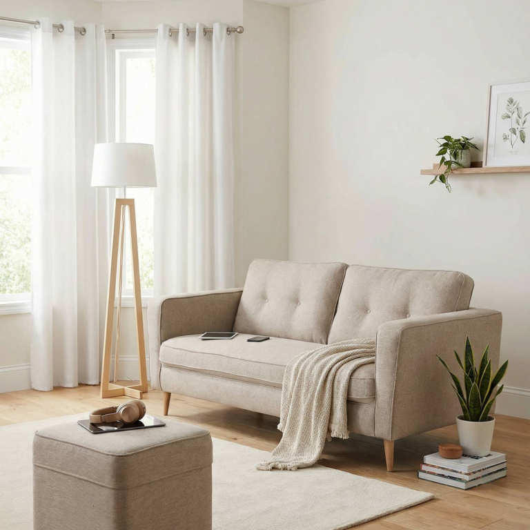 ESSENTIELS PAR CAMIF - Canapé tissu Ondine
