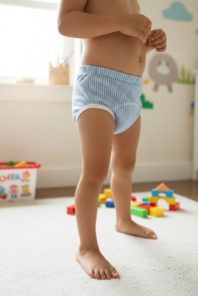 culotte apprentissage enfant Seersucker 683x1024 1 Callibébé - Culotte d’apprentissage – Seersucker bleu – 15-18kg