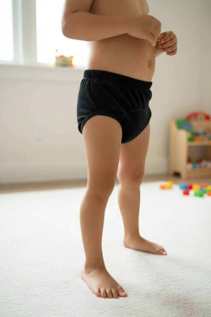 Callibébé - Culotte d’apprentissage – Velours noir (Édition spéciale Fêtes) – 15-18kg