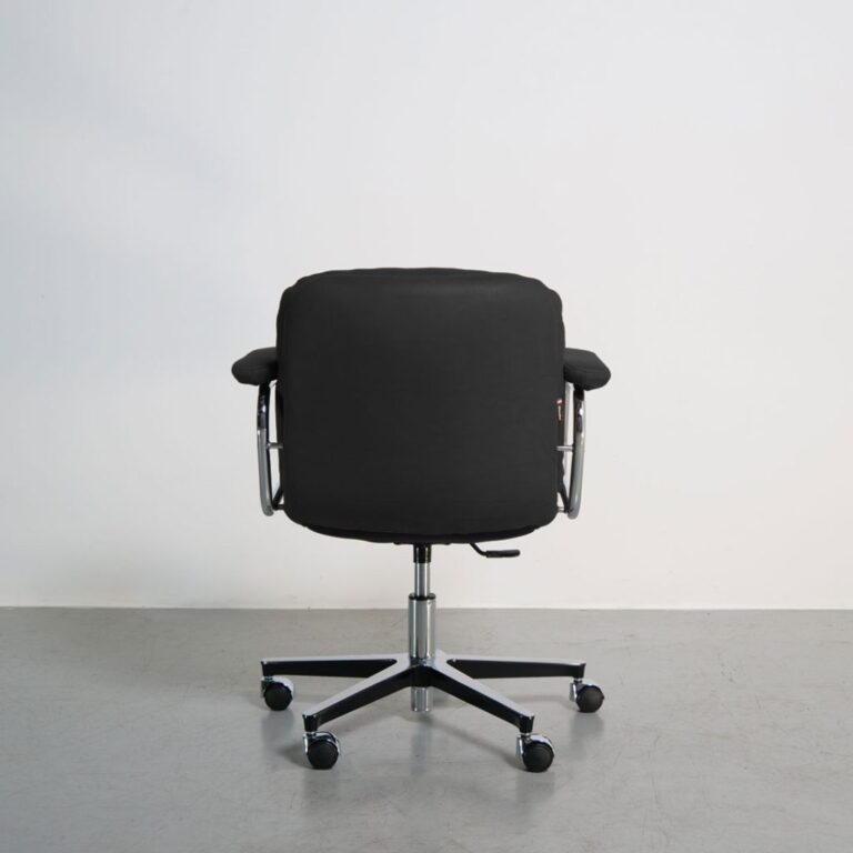 Navailles - Héritage 80 - Fauteuil de bureau vintage cuir petit dossier – cuir-serie-100