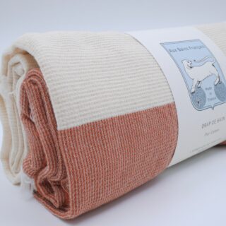 Aux Bains Français - Drap de Plage Ocre rouge