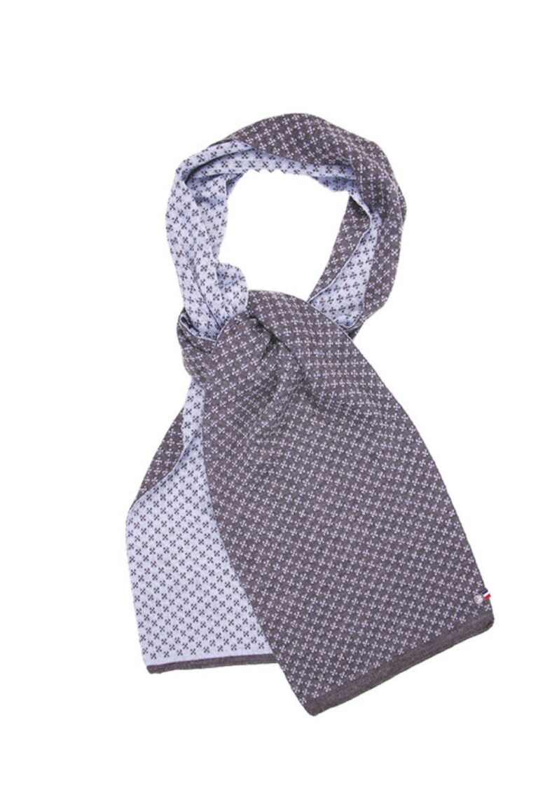 Maison Bonnefoy - Echarpe Aurélien Anthracite Bleu