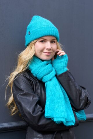 Maison Bonnefoy - Echarpe Pauline Turquoise (Pauline)