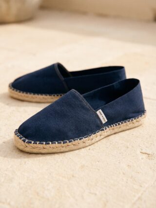Espadrilles toile coton bleu par la marque JULES & JENN JULES & JENN - Espadrilles toile coton bleu