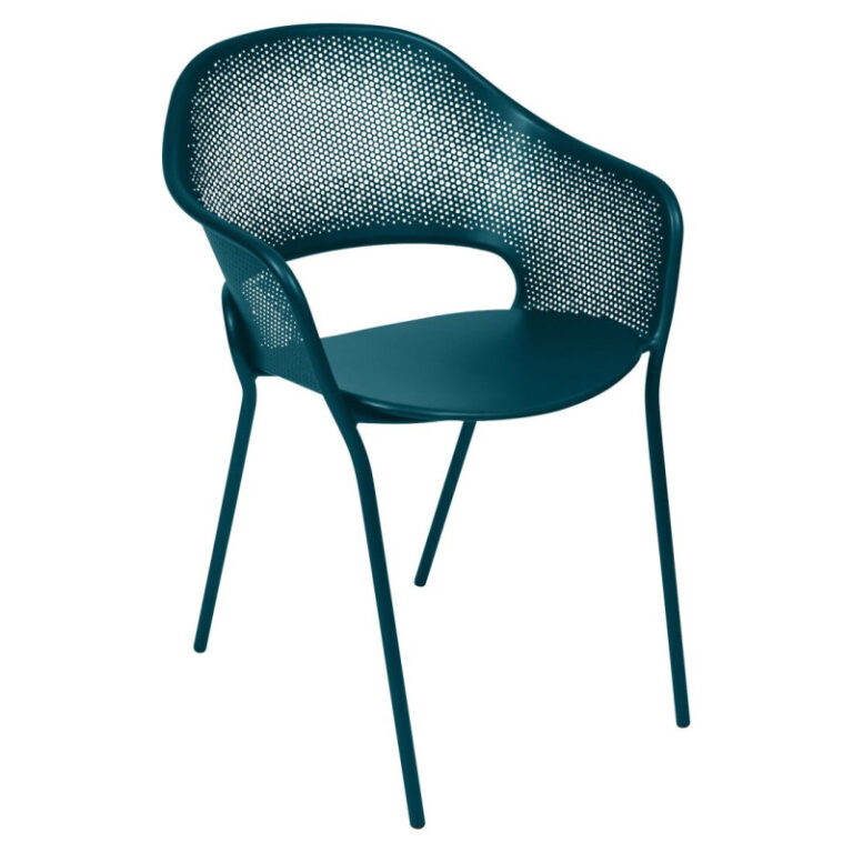 FERMOB - Fauteuil avec accoudoirs bridge FERMOB Kate en métal - 25 coloris