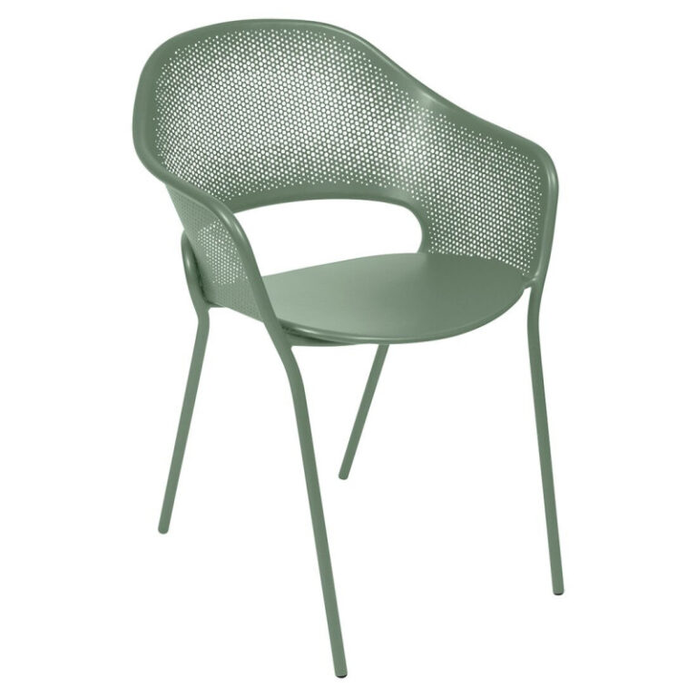 FERMOB - Fauteuil avec accoudoirs bridge FERMOB Kate en métal - 25 coloris
