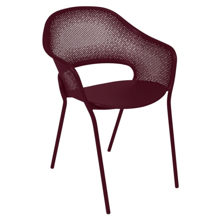 FERMOB - Fauteuil avec accoudoirs bridge FERMOB Kate en métal - 25 coloris