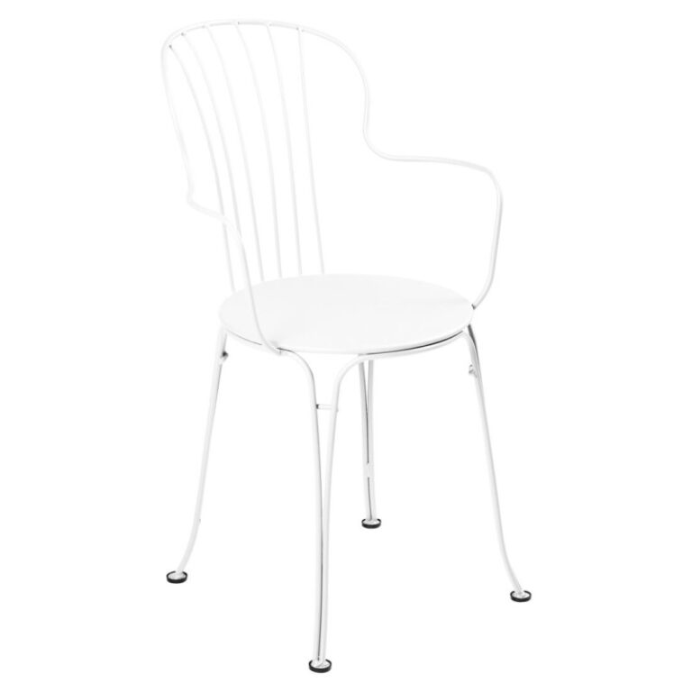 FERMOB - Fauteuil avec accoudoirs bridge FERMOB Opéra+ en métal - 25 coloris