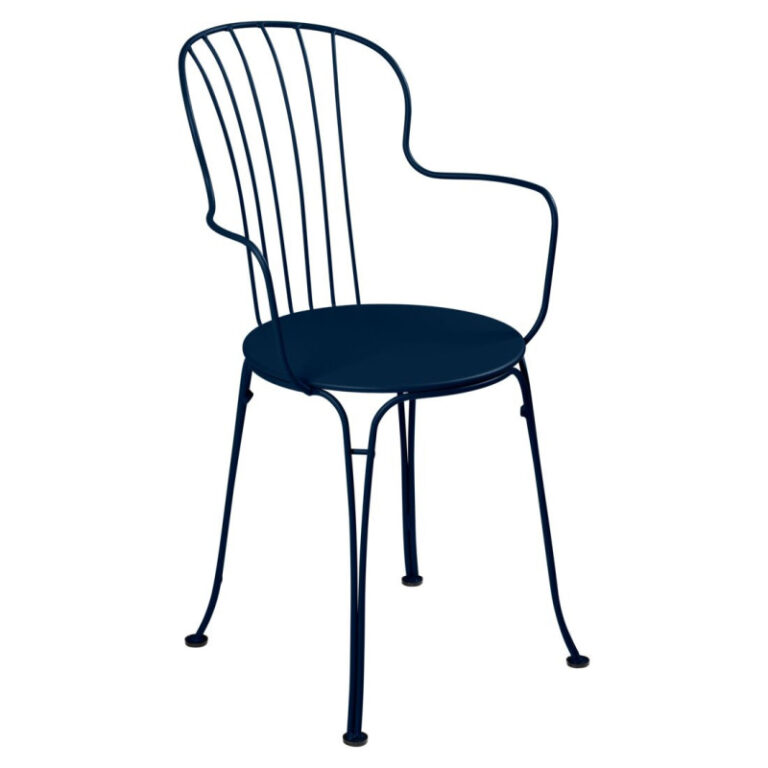 FERMOB - Fauteuil avec accoudoirs bridge FERMOB Opéra+ en métal - 25 coloris