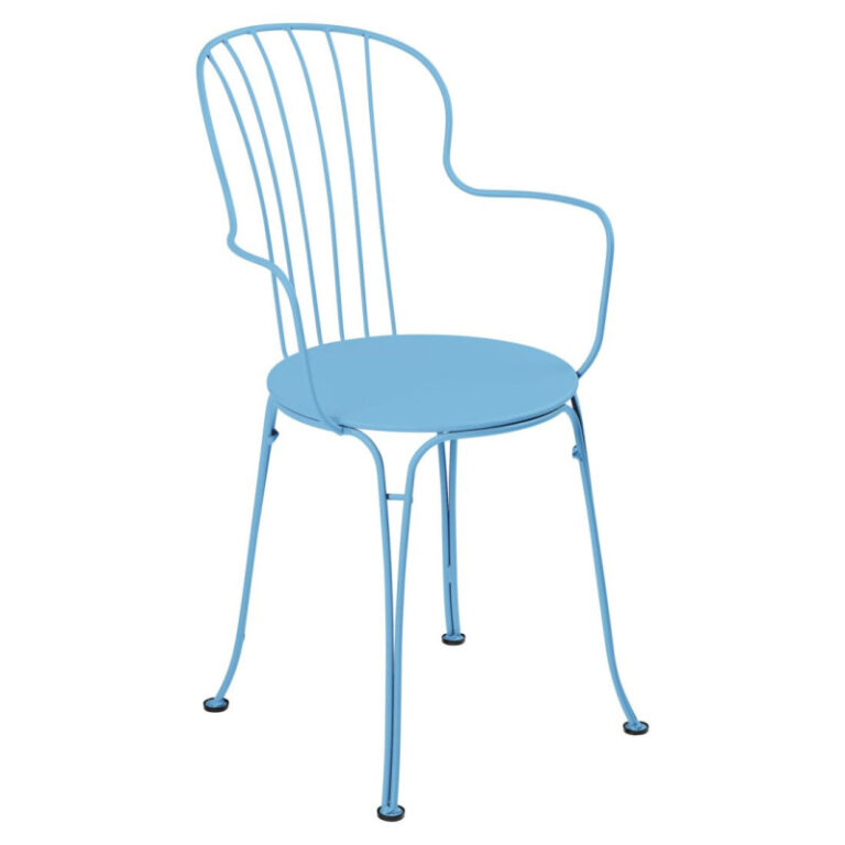 FERMOB - Fauteuil avec accoudoirs bridge FERMOB Opéra+ en métal - 25 coloris