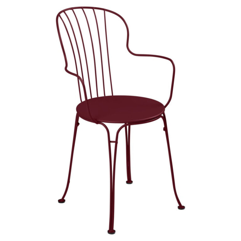 FERMOB - Fauteuil avec accoudoirs bridge FERMOB Opéra+ en métal - 25 coloris