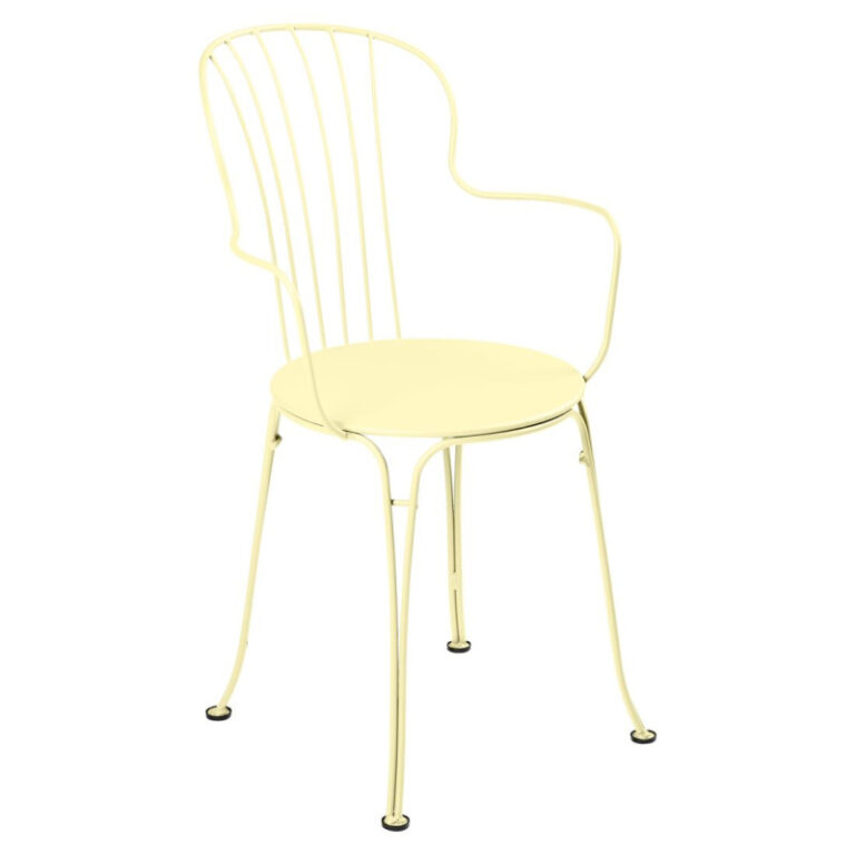 FERMOB - Fauteuil avec accoudoirs bridge FERMOB Opéra+ en métal - 25 coloris