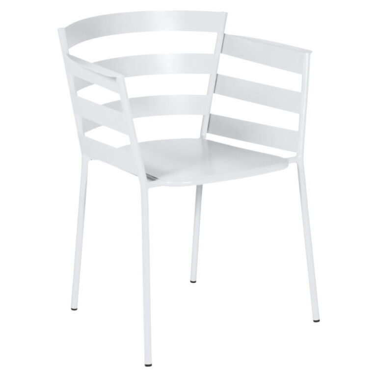 FERMOB - Fauteuil avec accoudoirs bridge FERMOB Rythmic en métal - 25 coloris