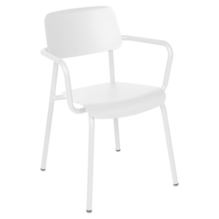 FERMOB - Fauteuil avec accoudoirs bridge FERMOB Studie en métal - 25 coloris