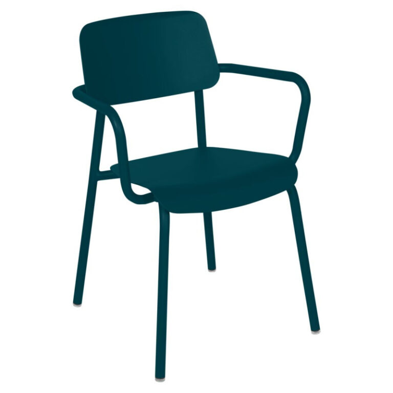 FERMOB - Fauteuil avec accoudoirs bridge FERMOB Studie en métal - 25 coloris