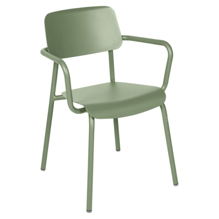 FERMOB - Fauteuil avec accoudoirs bridge FERMOB Studie en métal - 25 coloris