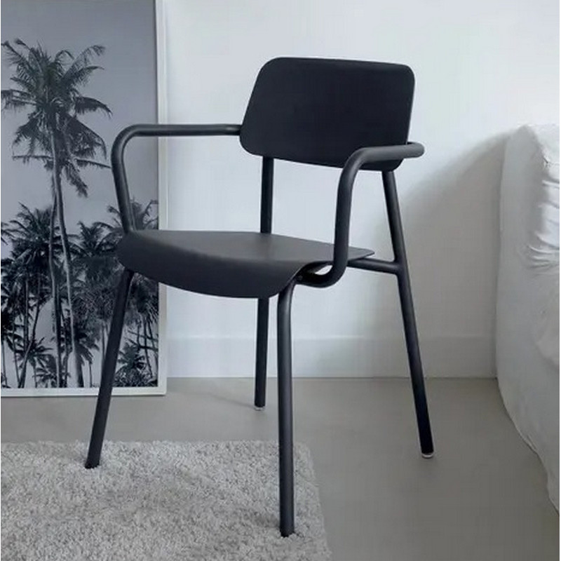 fauteuil avec accoudoirs bridge fermob studie en metal 25 coloris FERMOB - Fauteuil avec accoudoirs bridge FERMOB Studie en métal - 25 coloris